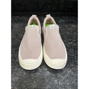 Cariuma Unisex Ibi Slip-On Casual Sneaker Shoes Round Toe Rose Knit M 9.5 W 11